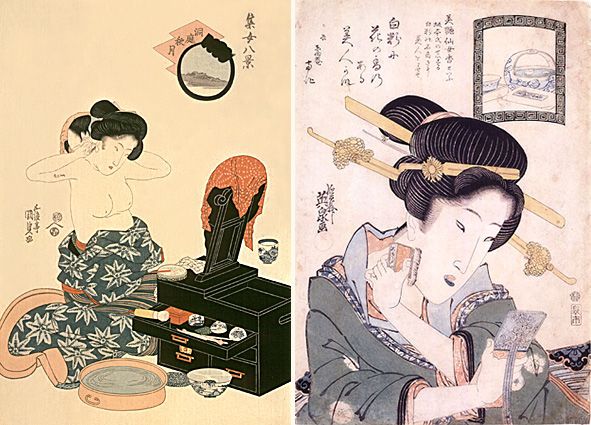 «Вісім сцен з життя жінок - Осіння місяць над Дунтинху» (Дотей сюгецу), Утагава Кунісада, друга половина періоду Едо