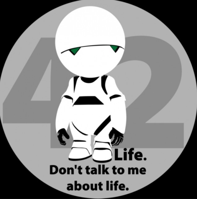 Замість того, щоб, припустимо, рятувати всесвіт, вони вважатимуть за краще відправитися на вечірку (Форд), взявши руки в боки (Зафод), розгублено повертати головою (Артур) або поскаржитися на життя (Марвін)