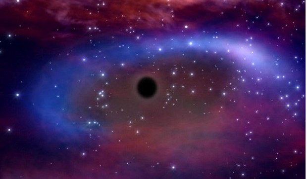 Ядро «чорної діри» стискається, перетворюючись в сингулярність, з неймовірною щільністю і гравітацією