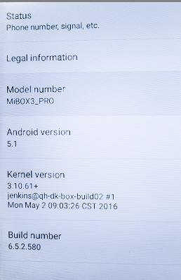 До речі ось версія Android, ядра і всього такого іншого: