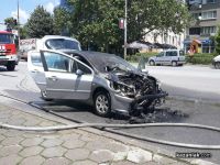 Автомобіль спалювався на Сході